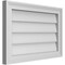 Ekena Millwork Vertical Surface Mount PVC Gable Vnt: Non-Functional, w/2"W x 1-1/2"H, Brickmould Frame, 24"W x 16"H GVPVE24X1602SN - alternate 4